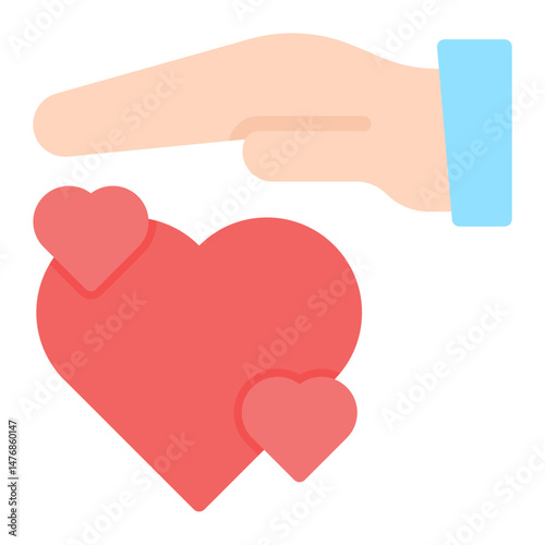 Kindness icon vector image. Can be used for Charity.