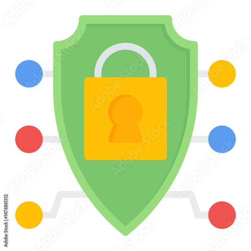 Cybersecurity icon vector image. Can be used for Business Performance.