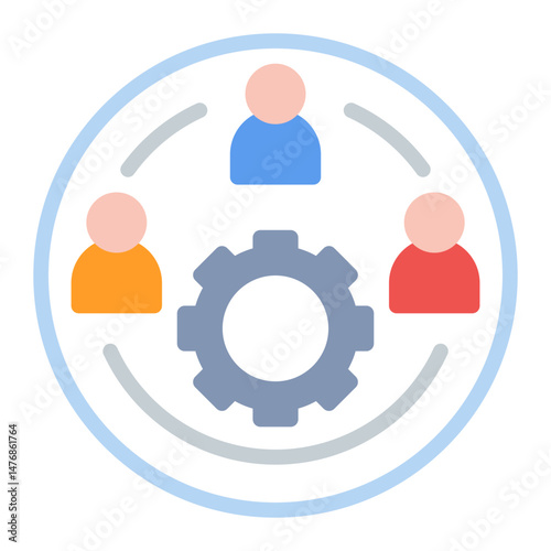 Stakeholder Engagement icon vector image. Can be used for Business Performance.
