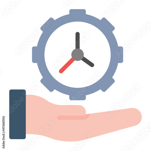 Time Management icon vector image. Can be used for Business Performance.