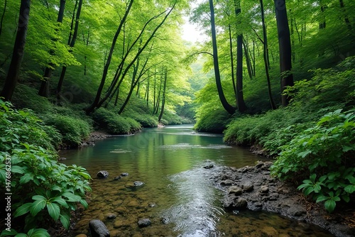 Beautiful National Park Forest View