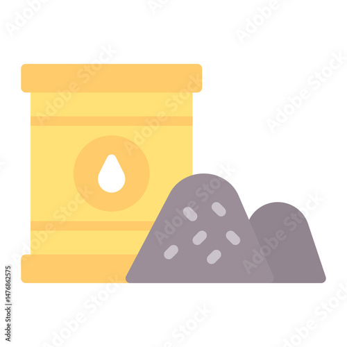 Raw Materials icon vector image. Can be used for Mass Production.