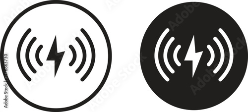 Wi-Fi and Bluetooth Icons, A Quick Guide to Wireless Connectivity Symbols, Vector Illustration.