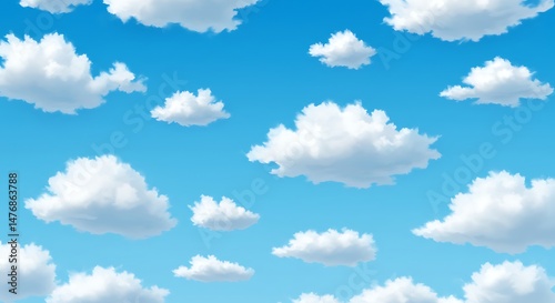 Azure Canvas of Cotton