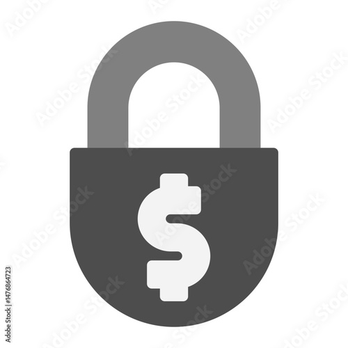 Loan Security icon vector image. Can be used for Loan.