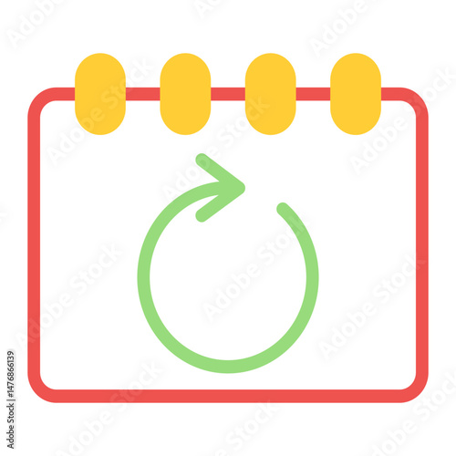 Calendar Sync icon vector image. Can be used for Remote Working.