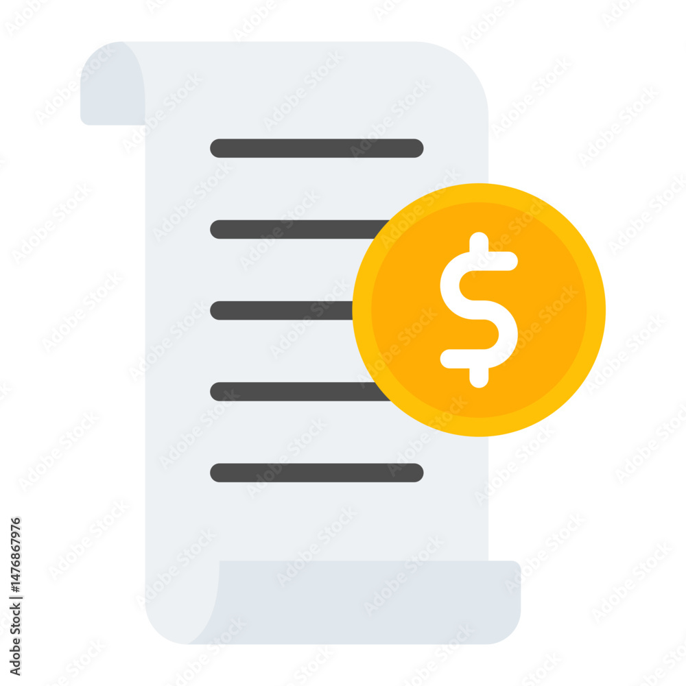 Payment Invoice icon vector image. Can be used for Freelancer. Payment Invoice icon vector image. Can be used for Freelancer.