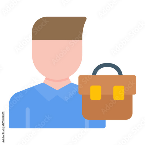 Self Employed icon vector image. Can be used for Freelancer.