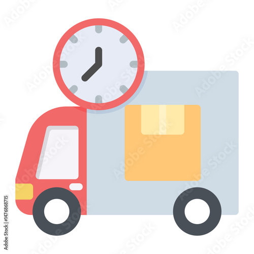 Dispatch Time icon vector image. Can be used for Order Fulfilment.