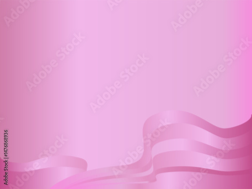 Abstract pink background with soft wave layers and smooth gradient design.