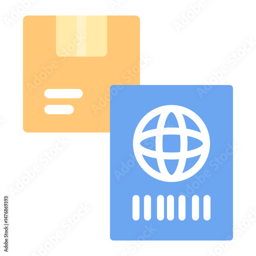 Shipping Label icon vector image. Can be used for Order Fulfilment.