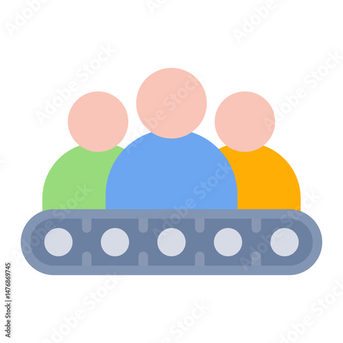 Candidate Pipeline icon vector image. Can be used for Headhunting.