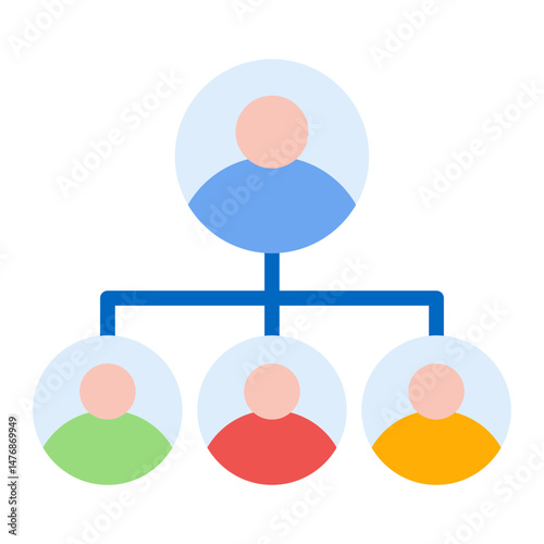 Human Resources icon vector image. Can be used for Headhunting.