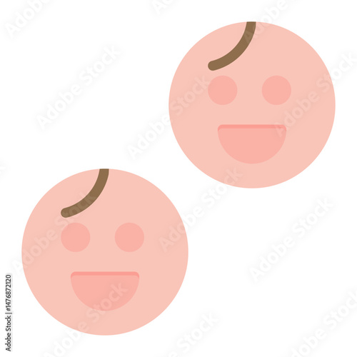 Happy Faces icon vector image. Can be used for Daycare.