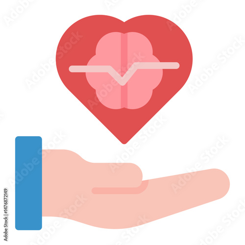 Health and Wellness icon vector image. Can be used for Daycare.