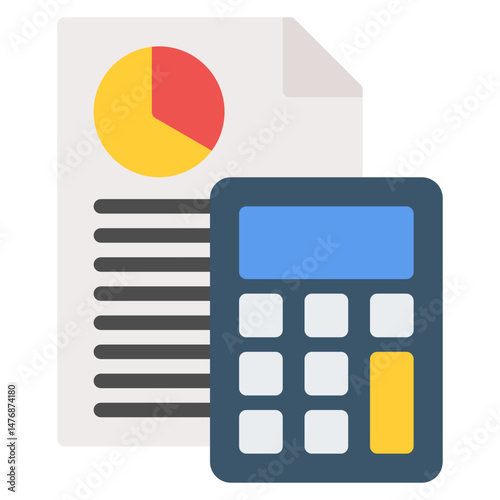 Accounting icon vector image. Can be used for Professional Services.