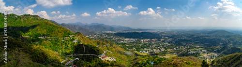 Urban Landscape of Dehradun City under Bright Sunlight