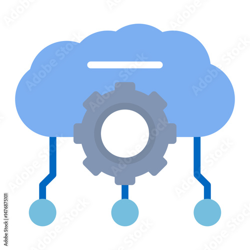 Software as a Service icon vector image. Can be used for Professional Services.