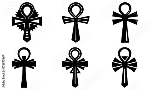 Ankh Silhouette vector illustration