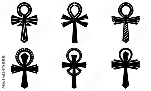 Ankh Silhouette vector illustration