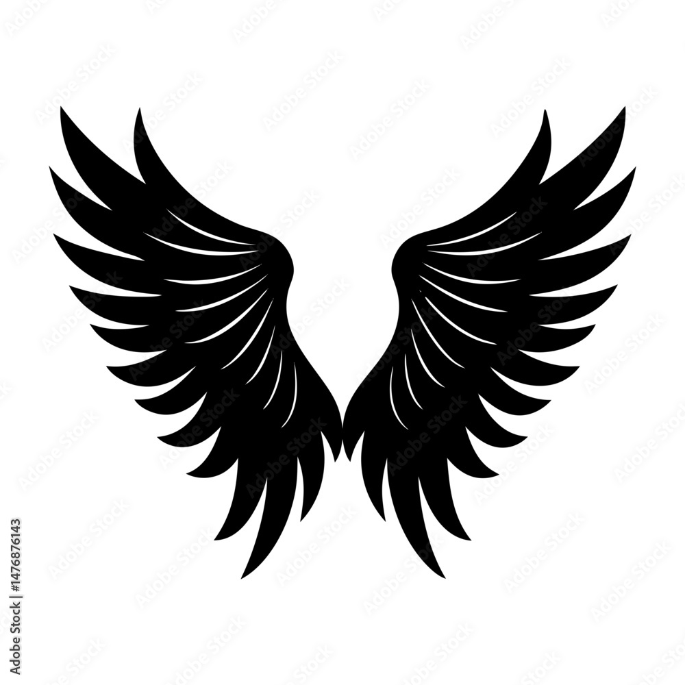 Obraz premium Ankh Silhouette vector illustration