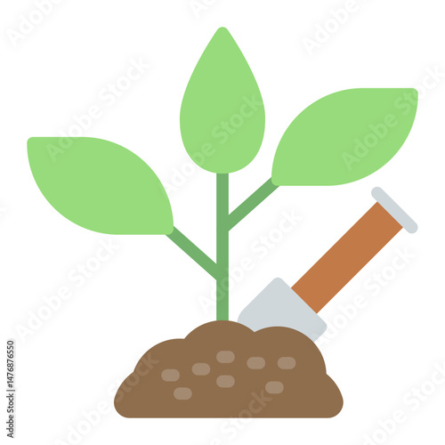 Gardening icon vector image. Can be used for Elderly Care.