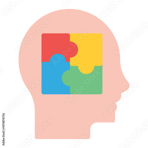 Memory Care icon vector image. Can be used for Elderly Care.