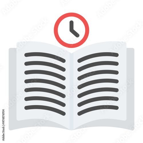 Reading Time icon vector image. Can be used for Elderly Care.