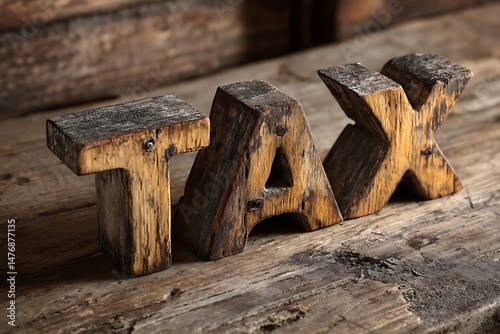 Wallpaper Mural Creative Rustic Tax Letters for Financial Imagery
 Torontodigital.ca