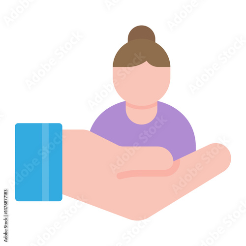 Senior Daycare icon vector image. Can be used for Elderly Care.