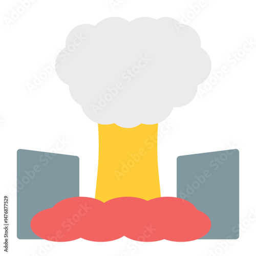 Dystopian icon vector image. Can be used for Movie Genres.