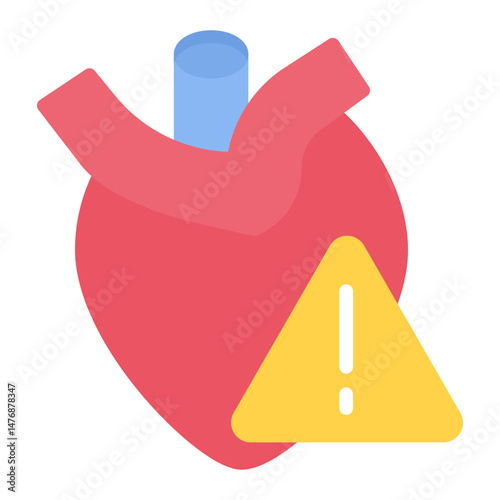 Cardiovascular Risk icon vector image. Can be used for Cardiology.