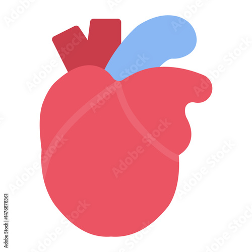 Coronary Artery icon vector image. Can be used for Cardiology.