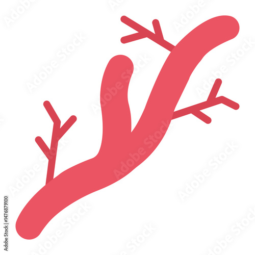 Vein icon vector image. Can be used for Cardiology.