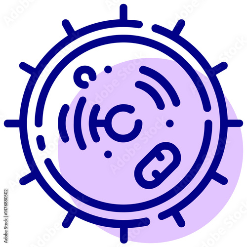 cell vector mixed outline icon