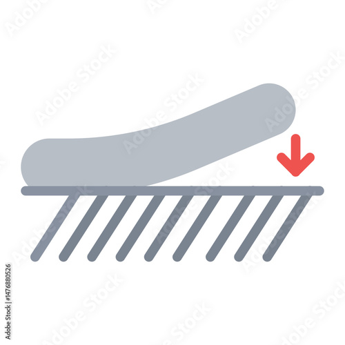Bed Adhesion icon vector image. Can be used for Additive Maufacturing.