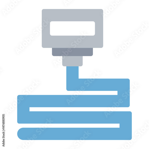 Nozzle icon vector image. Can be used for Additive Maufacturing.