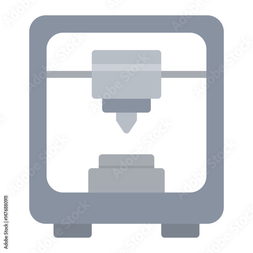 Metal Printing icon vector image. Can be used for Additive Maufacturing.