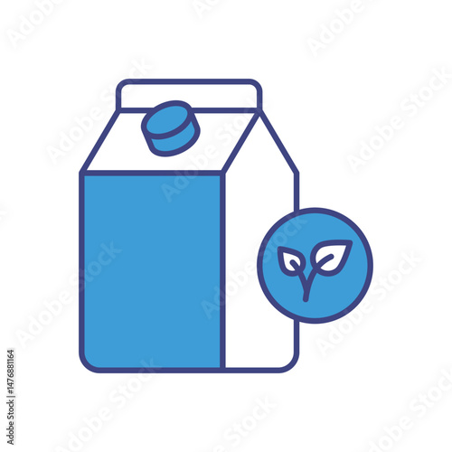 Plant Milk vector icons stock illustration