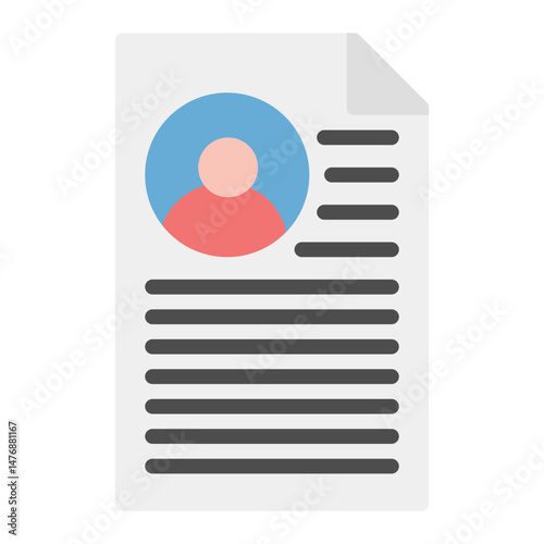 Print Resume icon vector image. Can be used for Additive Maufacturing.