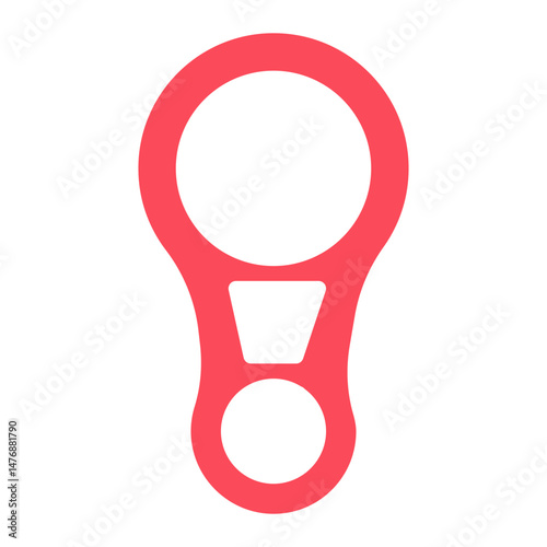 Descender icon vector image. Can be used for Rock Climbing.