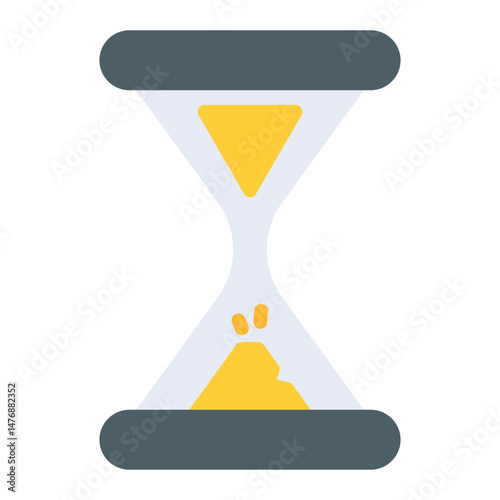 Hourglass icon vector image. Can be used for Job Fair.