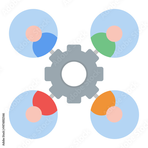Networking Group icon vector image. Can be used for Job Fair.