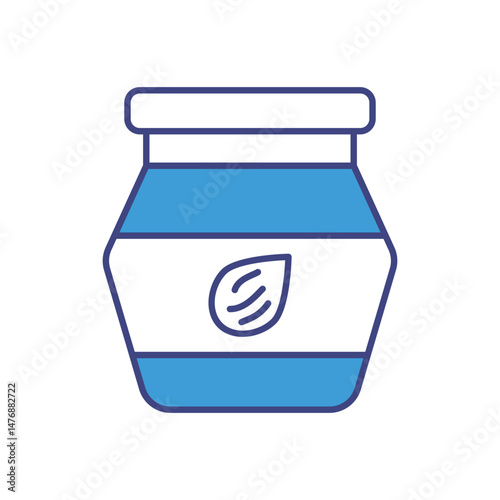Almond Butter vector icons stock illustration