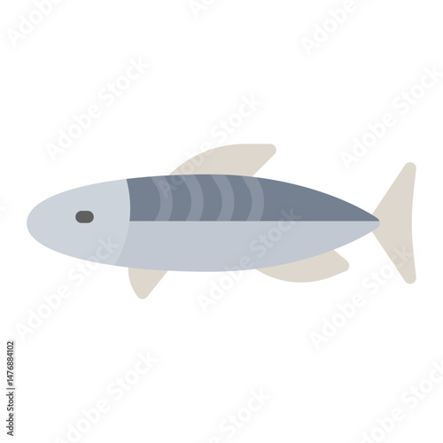 Mackerel icon vector image. Can be used for Fish and Seafood.