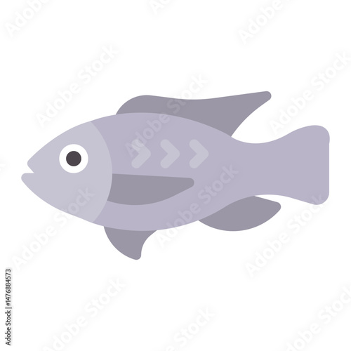 Tilapia icon vector image. Can be used for Fish and Seafood.
