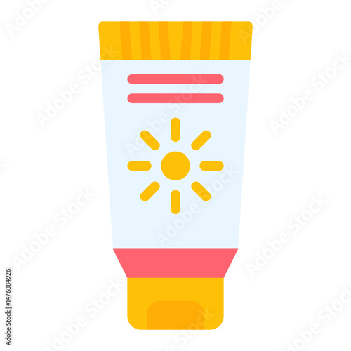 Sunblock icon vector image. Can be used for Sun Protection.