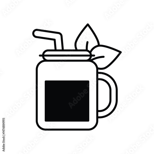 Smoothie vector icons stock illustration