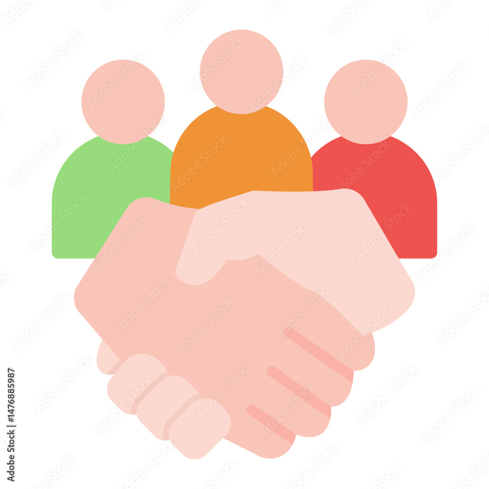 Teamwork icon vector image. Can be used for Organization. Teamwork icon vector image. Can be used for Organization.