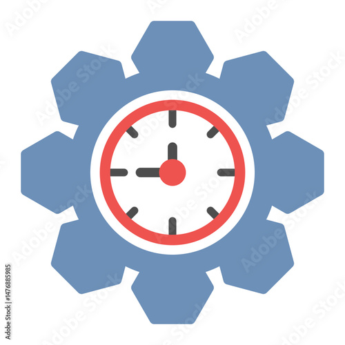 Time Management icon vector image. Can be used for Organization.